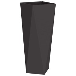 Jardinière 2 pcs Noir 30 x 30 x 75 cm Acier 554690554690