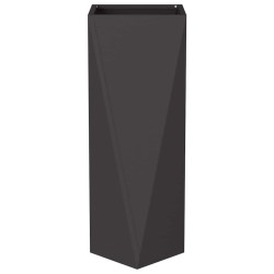 Jardinière 2 pcs Noir 30 x 30 x 75 cm Acier 554690554690