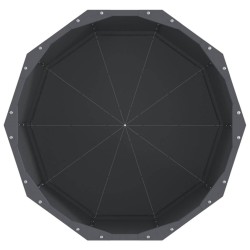 Jardinière Anthracite 60 x 60 x 50 cm Acier 554692554692