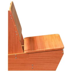 Chaise de jardin cire marron 60x64x70,5 cm bois de pin massif 554695554695