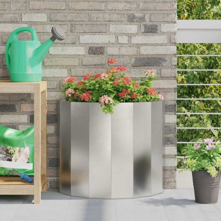 Jardinière Argent 60 x 30 x 50 cm Acier inoxydable 554697554697
