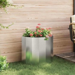 Jardinière Argent 60 x 30 x 50 cm Acier inoxydable 554697554697