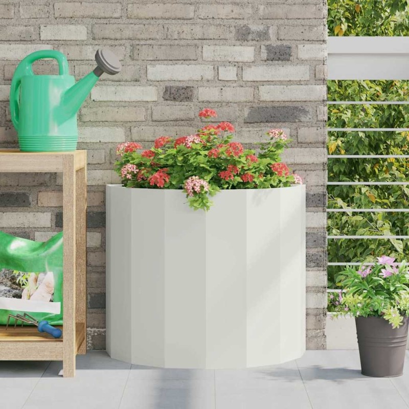 Jardinière Blanc 60 x 30 x 50 cm Acier 554701554701