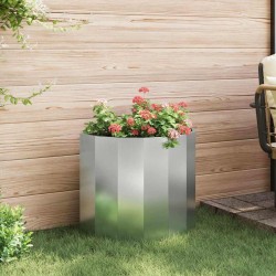 Jardinière Argent 60 x 30 x 50 cm Acier galvanisé 554702554702