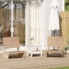 Chaises de jardin lot de 2 60x64x70,5 cm bois massif de pin 554703554703