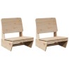 Chaises de jardin lot de 2 60x64x70,5 cm bois massif de pin 554703554703
