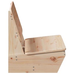 Chaises de jardin lot de 2 60x64x70,5 cm bois massif de pin 554703554703
