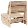 Chaises de jardin lot de 2 60x64x70,5 cm bois massif de pin 554703554703