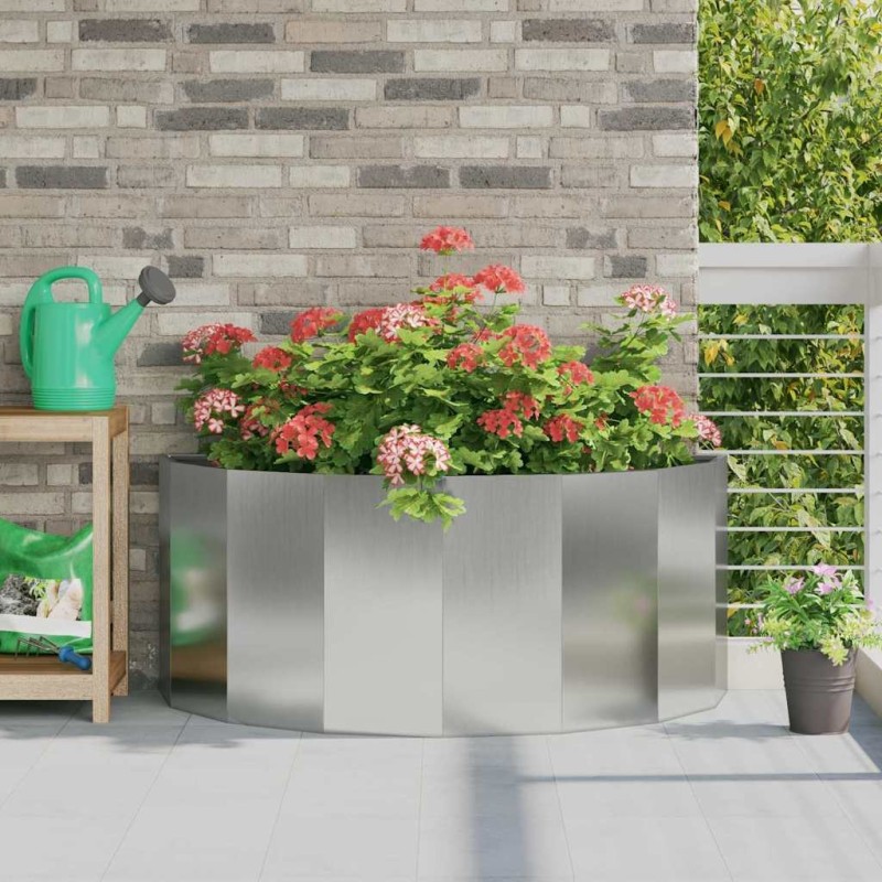 Jardinière Argent 120 x 60 x 50 cm Acier galvanisé 554706554706
