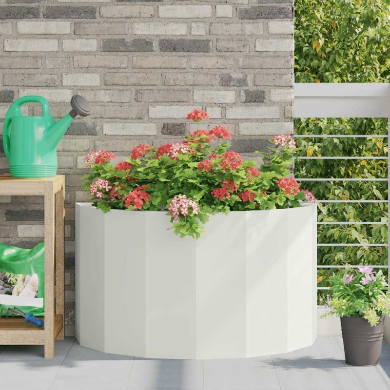 Jardinière Blanc 90 x 45 x 50 cm Acier 554709554709