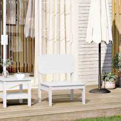 Chaise de jardin blanc 60x52,5x72 cm bois de pin massif 554713554713