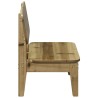 Chaises de jardin lot de 2 cire marron 60x52,5x72 cm 554715554715