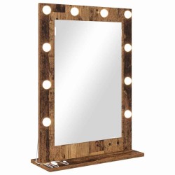 Miroir de vanité Rectangulaire Chêne fumé 70 x 50 x 18 cm 554726554726