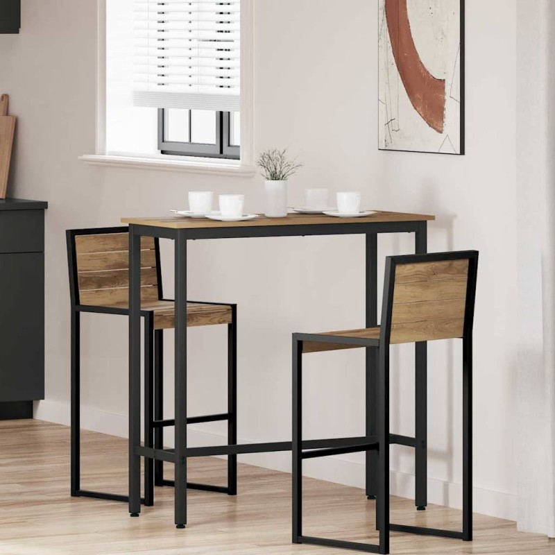 table Chêne artisanal 100 x 40 x 100,5 cm 554727554727