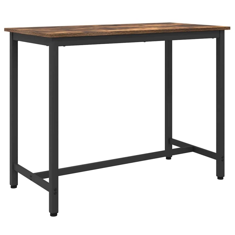 table Chêne fumé 100 x 50 x 76,5 cm Bois d'ingénierie et acier 554729554729