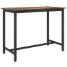 table Chêne fumé 100 x 50 x 76,5 cm Bois d'ingénierie et acier 554729554729