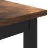 table Chêne fumé 100 x 50 x 76,5 cm Bois d'ingénierie et acier 554729554729