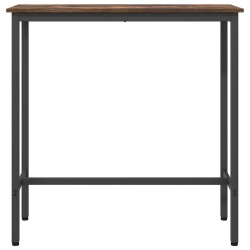 table Chêne fumé 100 x 40 x 100,5 cm Bois d'ingénierie et acier 554734554734