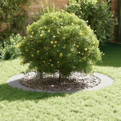 adapté pour anneaux d'arbre plats 5 pcs Blanc Ø90 / 120 cm Acier 554740554740