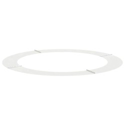 adapté pour anneaux d'arbre plats 5 pcs Blanc Ø90 / 120 cm Acier 554740554740