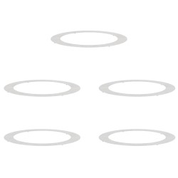 adapté pour anneaux d'arbre plats 5 pcs Argent Ø90 / 120 cm 554742554742