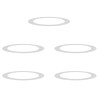 adapté pour anneaux d'arbre plats 5 pcs Argent Ø90 / 120 cm 554742554742