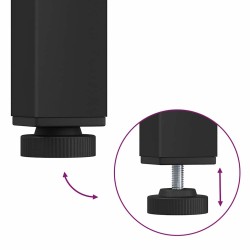 table Bois ancien 100 x 50 x 76,5 cm Bois d'ingénierie et acier 554749554749