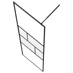 Mur de Douche à L'Italienne Noir 100 x 195 x 0,5 cm 554756554756