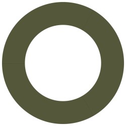 adapté pour anneaux d'arbre plats 5 pcs Vert olive Ø50 / 80 cm 554764554764