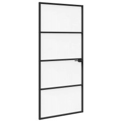 Porte de maison 93 x 201,5 x 3,5 cm Aluminium et Verre Trempé 554766554766