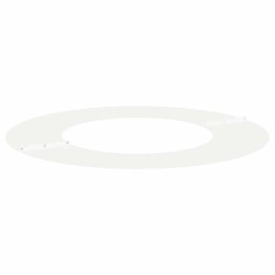 adapté pour anneaux d'arbre plats 5 pcs Blanc Ø40 / 70 cm Acier 554767554767