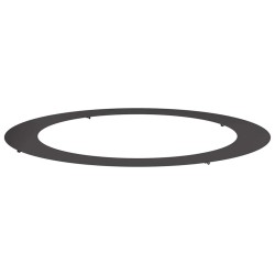 adapté pour anneau d'arbre plat Noir Ø90 / 120 cm Acier 554771554771