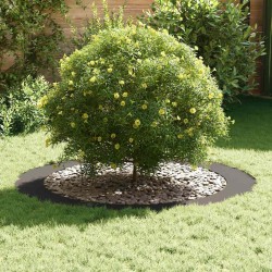 adapté pour anneau d'arbre plat Noir Ø90 / 120 cm Acier 554771554771