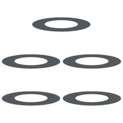 adapté pour anneaux d'arbre plats 5 pcs Anthracite Ø40 / 70 cm 554772554772