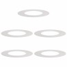 adapté pour anneaux d'arbre plats 5 pcs Argent Ø40 / 70 cm 554777554777