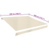 Toile d'auvent Crème 5x3 m 554779554779