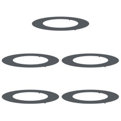 adapté pour anneaux d'arbre plats 5 pcs Anthracite Ø50 / 80 cm 554780554780