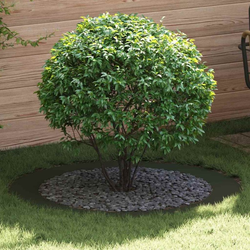 adapté pour anneau d'arbre plat Vert olive Ø90 / 120 cm Acier 554782554782