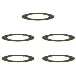 adapté pour anneaux d'arbre plats 5 pcs Vert olive Ø60 / 90 cm 554783554783