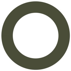 adapté pour anneaux d'arbre plats 5 pcs Vert olive Ø60 / 90 cm 554783554783