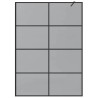 Mur de Douche à L'Italienne Noir 140 x 195 cm verre trempé 554788554788