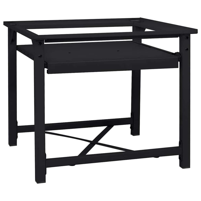 Socle pour Machine à Laver Noir 60 x 56 x 52 cm Acier 554789554789