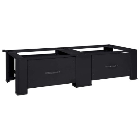 Socle pour Machine à Laver 2 pcs Noir 127 x 54,5 x 32,5 cm 554790554790