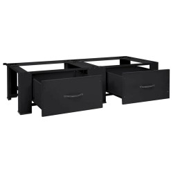Socle pour Machine à Laver 2 pcs Noir 127 x 54,5 x 32,5 cm 554790554790