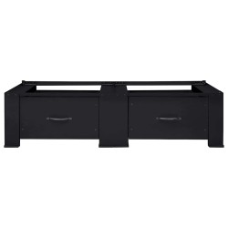 Socle pour Machine à Laver 2 pcs Noir 127 x 54,5 x 32,5 cm 554790554790