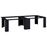 Socle pour Machine à Laver 2 pcs Noir 127 x 54,5 x 32,5 cm 554792554792