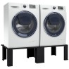 Socle pour Machine à Laver 2 pcs Noir 127 x 54,5 x 32,5 cm 554792554792