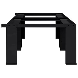 Socle pour Machine à Laver 2 pcs Noir 127 x 54,5 x 32,5 cm 554792554792