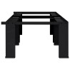 Socle pour Machine à Laver 2 pcs Noir 127 x 54,5 x 32,5 cm 554792554792