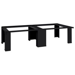 Socle pour Machine à Laver 2 pcs Noir 127 x 54,5 x 32,5 cm 554792554792